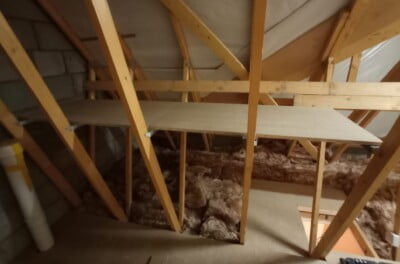 how to install loft shelves for additional storage