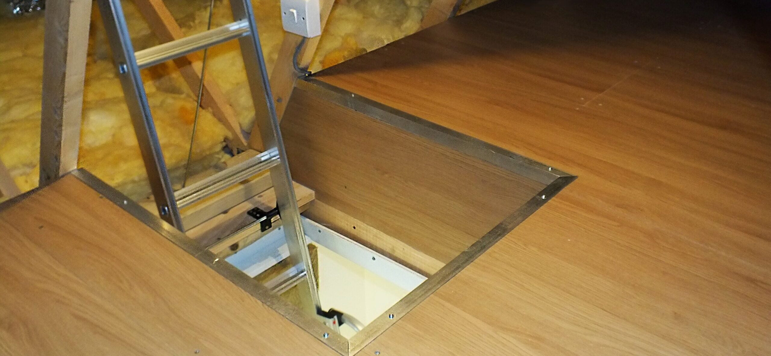 Can I carry out loft hatch installation to achieve secondary loft access? 25 loft hatch with metal ladder